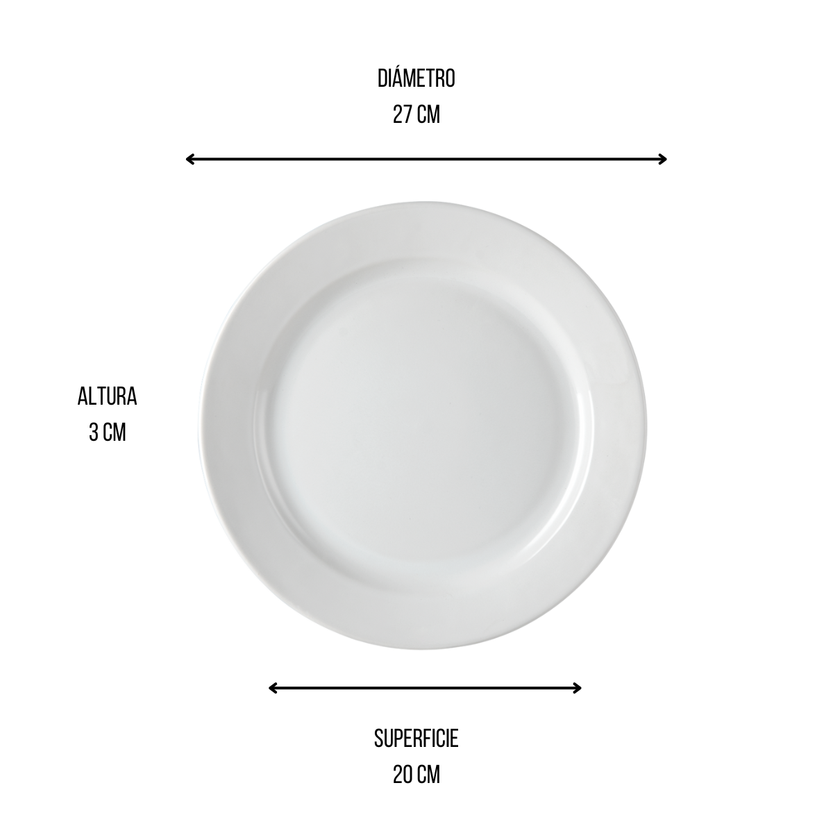 Plato Trinche 27 cm Santa Anita 320156 ANFORAMA Todo para mi