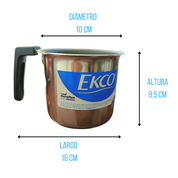 Pocillo de Aluminio con Antiadherente Con Asa 10 cm 690 ml Duraflón Ekco