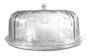 Panera Pastelera Grande con Tapa de Plástico Tipo Cristal Decorado 36.5 cm