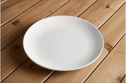Plato Ensaladero Arrocero Pastelero Clásico Redondo de 19 cm de Vidrio Opalino Blanco iLuminarc
