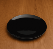 Plato Ensaladero Arrocero Pastelero Clásico Redondo de 19 cm de Vidrio Templado Negro iLuminarc
