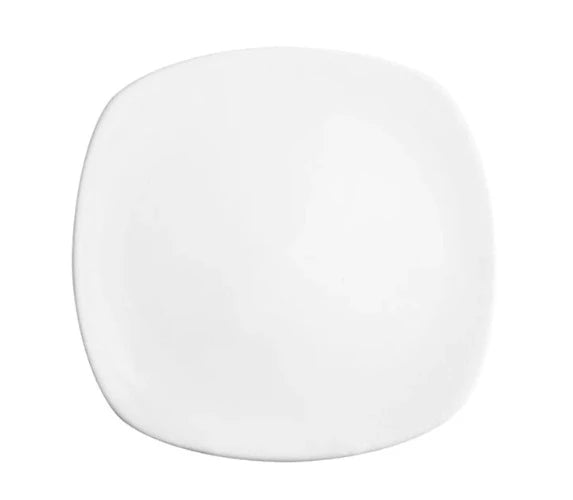 Plato Cuadrado Arrocero Pastelero Elegante 19 cm de Loza Antartic Santa Anita