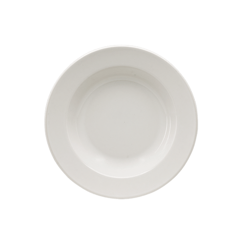 Plato Sopero 23 cm de Loza Tipo Cerámica Elegante Clásico Blanco Glacial 310541 Santa Anita