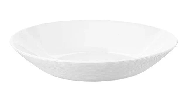 Plato Sopero Clásico Redondo 700 ml Vidrio Opalino Blanco LYGQP-90 Jiangsu