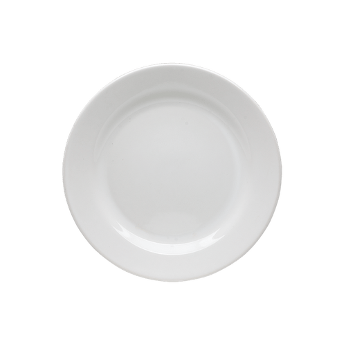 Plato Trinche Redondo de 26 cm de Loza tipo Cerámica Elegante Clásico Glacial 310101 Santa Anita