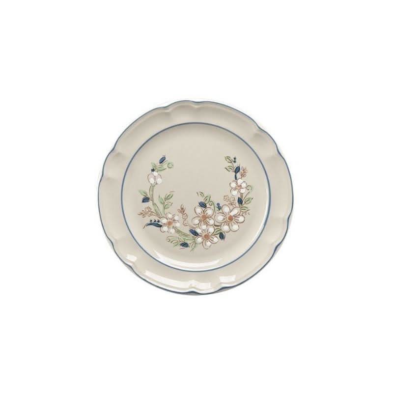 Plato Trinche Grande Clásico Elegante de 27.5 cm de Loza tipo Cerámica Victoria Santa Anita
