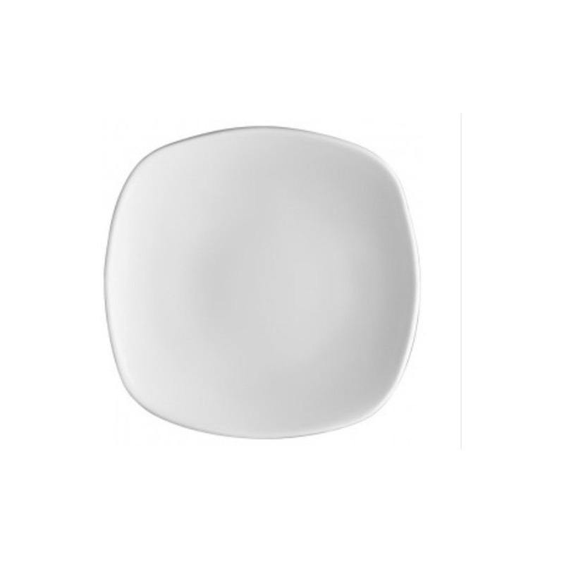 Plato Trinche Cuadrado Clásico Elegante de 25 cm de Loza tipo Cerámica Antartic Santa Anita
