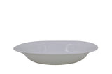 Plato Sopero Hondo Clásico Cuadrado de 22 cm de Vidrio Opalino Blanco ILuminarc