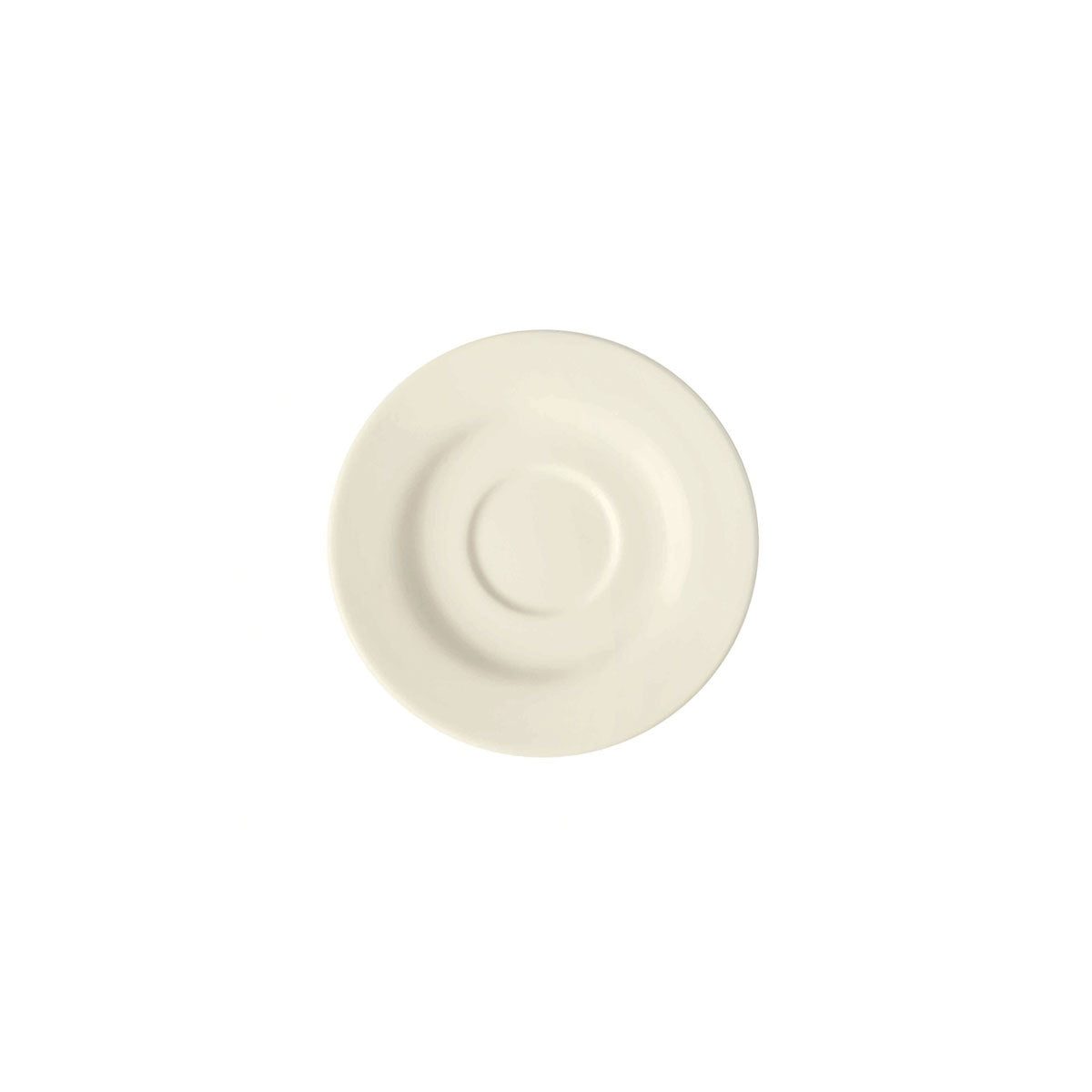 Plato para Taza Redondo 14.5 cm de Loza tipo Cerámica Blanco Nevada Corona