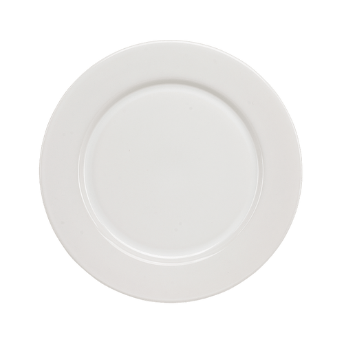 Plato base de 32 cm de Loza tipo Cerámica Elegante Clásico Blanco Glacial 311138 Santa Anita