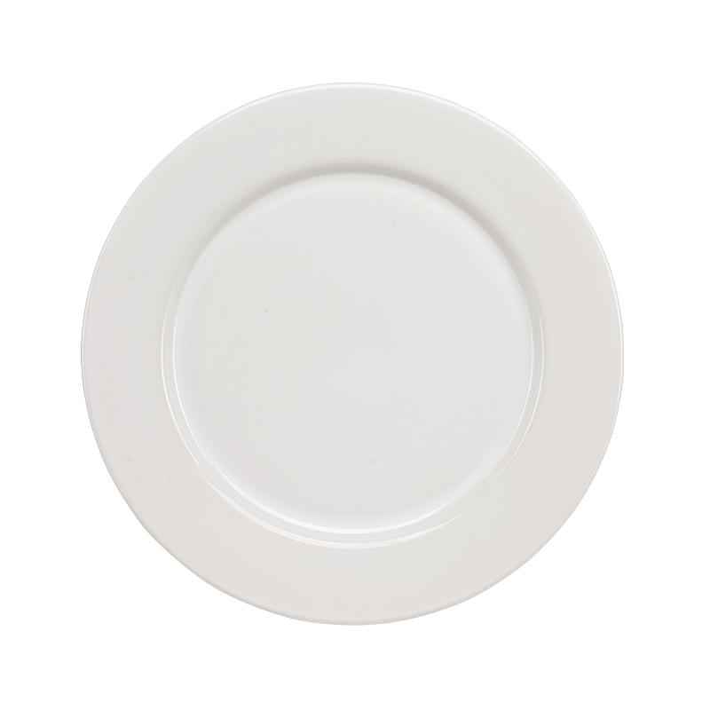 Plato base de 32 cm de Loza tipo Cerámica Elegante Clásico Blanco Glacial 311138 Santa Anita