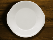 Plato cacerola 23 cm de Loza Tipo Cerámica Elegante Clásico Blanco Glacial 310723 Santa Anita