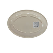 Platón Ovalado de 29 cm 11'' de Melamina Resistente tipo Plástico Beige Tavola