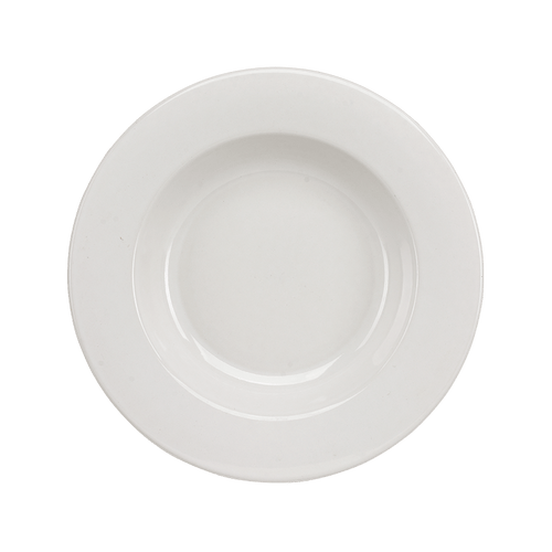 Plato pasta de 31 cm de Loza tipo Cerámica Elegante Clásico Blanco Glacial 310098 Santa Anita