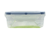 Recipiente Cuadrado Hermético 350 ml de Plástico con Tapa Azul L608 Tab and Kit