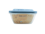 Recipiente Hermético Rectangular de 1.8 Litros de Plástico con Tapa y Valvula Tab and Kit