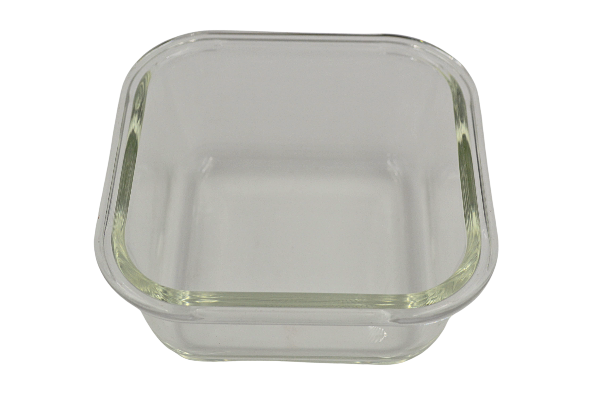 Recipiente Hermético Cuadrado 320 ml de Vidrio con Tapa de Broche Vittori
