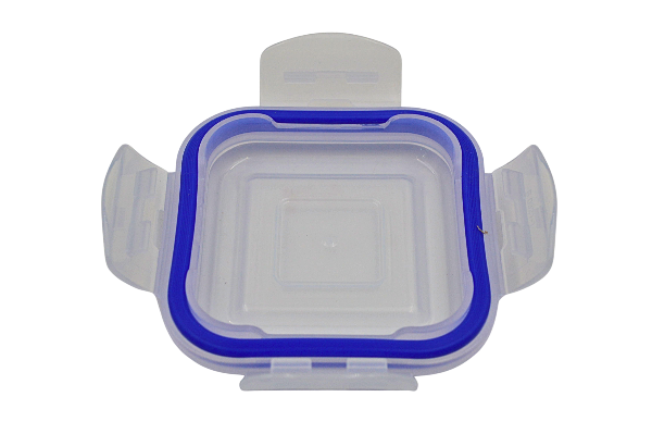 Recipiente Hermético Cuadrado 320 ml de Vidrio con Tapa de Broche Vittori