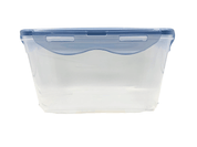 Recipiente Rectangular Hermético 1.8 L de Plástico con Tapa Azul L663 Tab and Kit