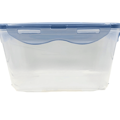 Recipiente Rectangular Hermético 1.8 L de Plástico con Tapa Azul L663 Tab and Kit