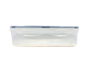 Recipiente Rectangular Hermético 2.5 L de Plástico con Tapa Azul L606 Tab and Kit