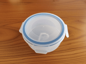 Recipiente Redondo Hermético de 200 ml de Plástico con Tapa L939 Tab and Kit