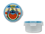 Recipiente Redondo de Plástico con Tapa Clip Infantil Stitch 97041 Andrómeda
