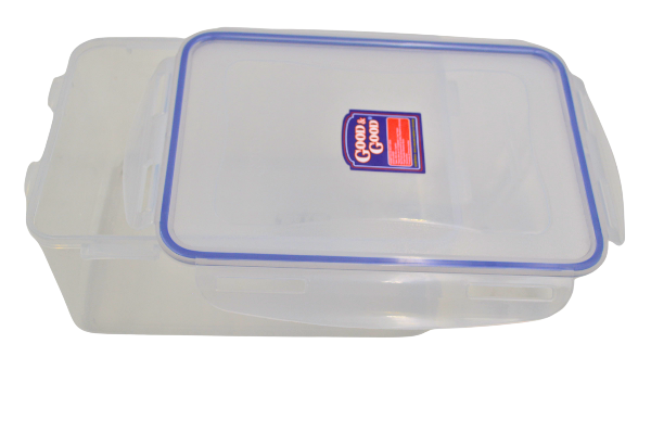 Recipiente Hermetico Rectangular 3 litros de Plástico con Tapa de Broche Good & Good