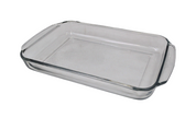 Refractario Bandeja Rectangular de Vidrio Resistente de 3.2 Litros Crisa Lunita