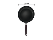 Sartén de Aluminio con Antiadherente 20 cm Mango de Baquelita ECO TKAL016 Tab and Kit