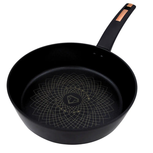 Sartén de Aluminio con Antiadherente 3.5 mm Titanium de 26 cm Negro Prime TKAL033 Tab and Kit