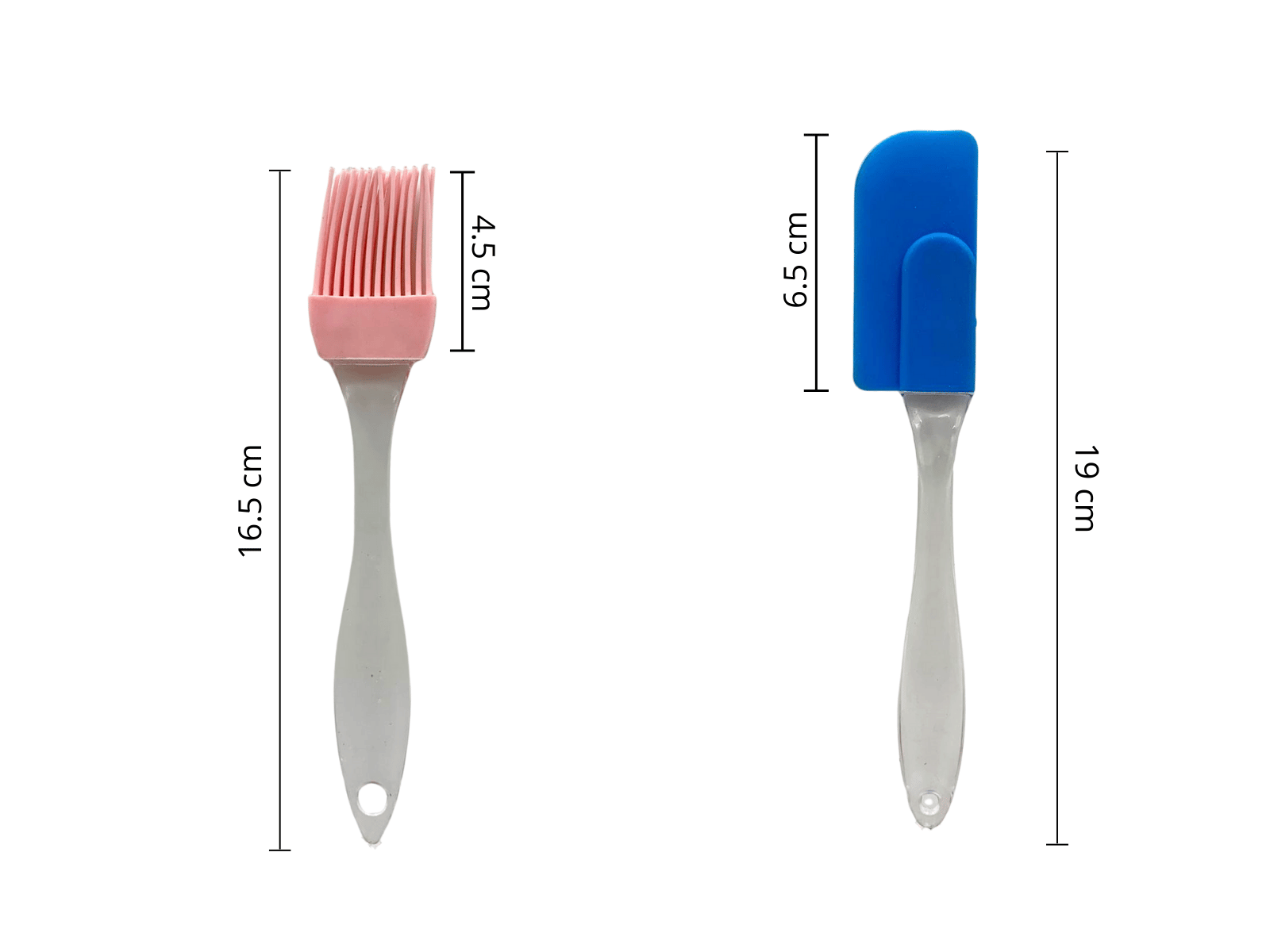Set Duo Brocha y Espatula Miserable Silicon Mango Transparente TC3-0009 Tab and Kit