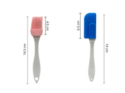 Set Duo Brocha y Espatula Miserable Silicon Mango Transparente TC3-0009 Tab and Kit