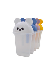 Set de 4 Moldes para Paleta de Plástico Osos 65 ml Varios Colores Anforama