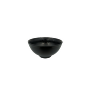Tazón Chico Sopero de Melamina Gruesa de 230 ml 11 cm Negro Mate Anforama