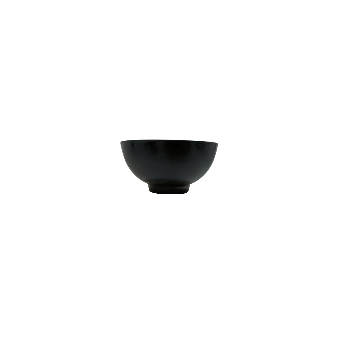 Tazón Chico Sopero de Melamina Gruesa de 230 ml 11 cm Negro Mate Anforama