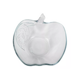 Tazón Chico Botanero Dulcero de 375 ml de Vidrio Decorado Forma Manzana Crisa 9025-40041088-1705543-40050998