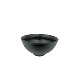 Tazón Chico Sopero de Melamina Gruesa de 290 ml (9 Oz) 12.5 cm Negro Mate Anforama