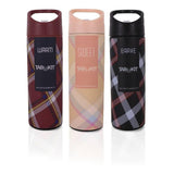 Termo de 480 ml de Acero Inoxidable con Popote Estampado Varios Colores TKTA019 Tab and Kit
