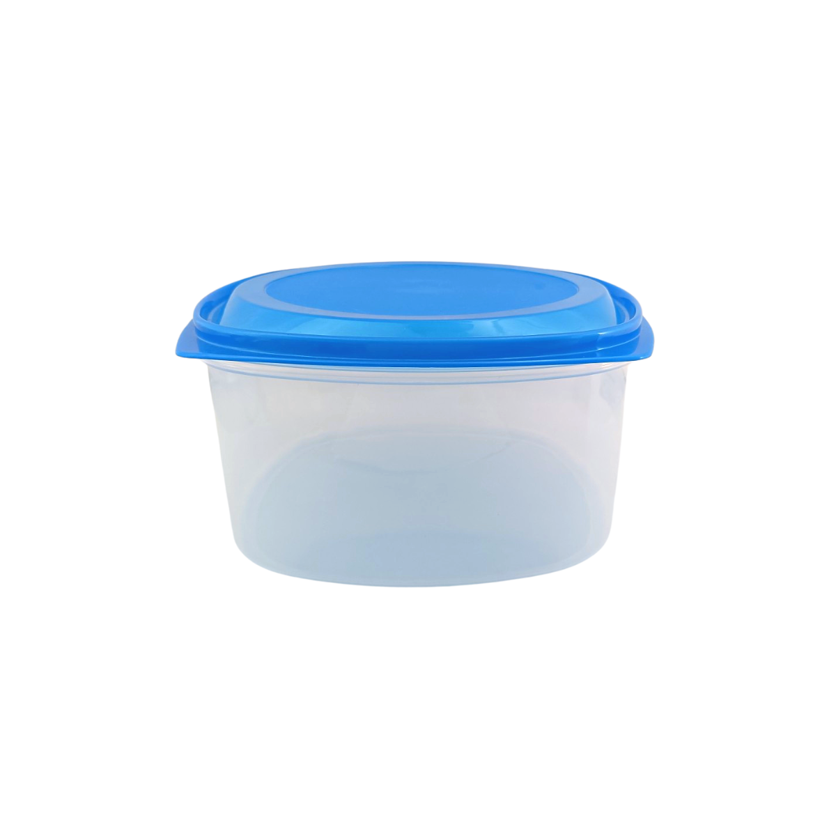 Recipiente Cuadrado 4.0 Litros 13 cm de Plástico con Tapa Azul Ferplast