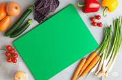 Tabla para Picar de Polietileno Color Verde de 45x30x1.5 cm DS300V Buffetware