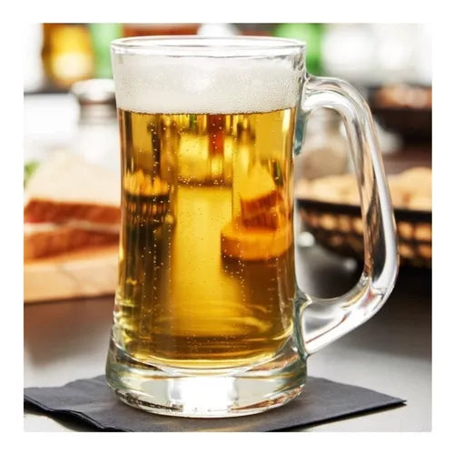 Tarro Cervecero de 15 Oz 444 ml de Vidrio Resistente Scandinavia Crisa