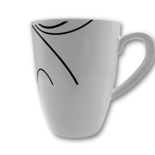 Taza Alta Tarro de Melamina Resistente tipo Plástico Líneas TKM102 Tab and Kit