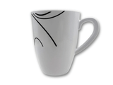 Taza Alta Tarro de Melamina Resistente tipo Plástico Líneas TKM102 Tab and Kit