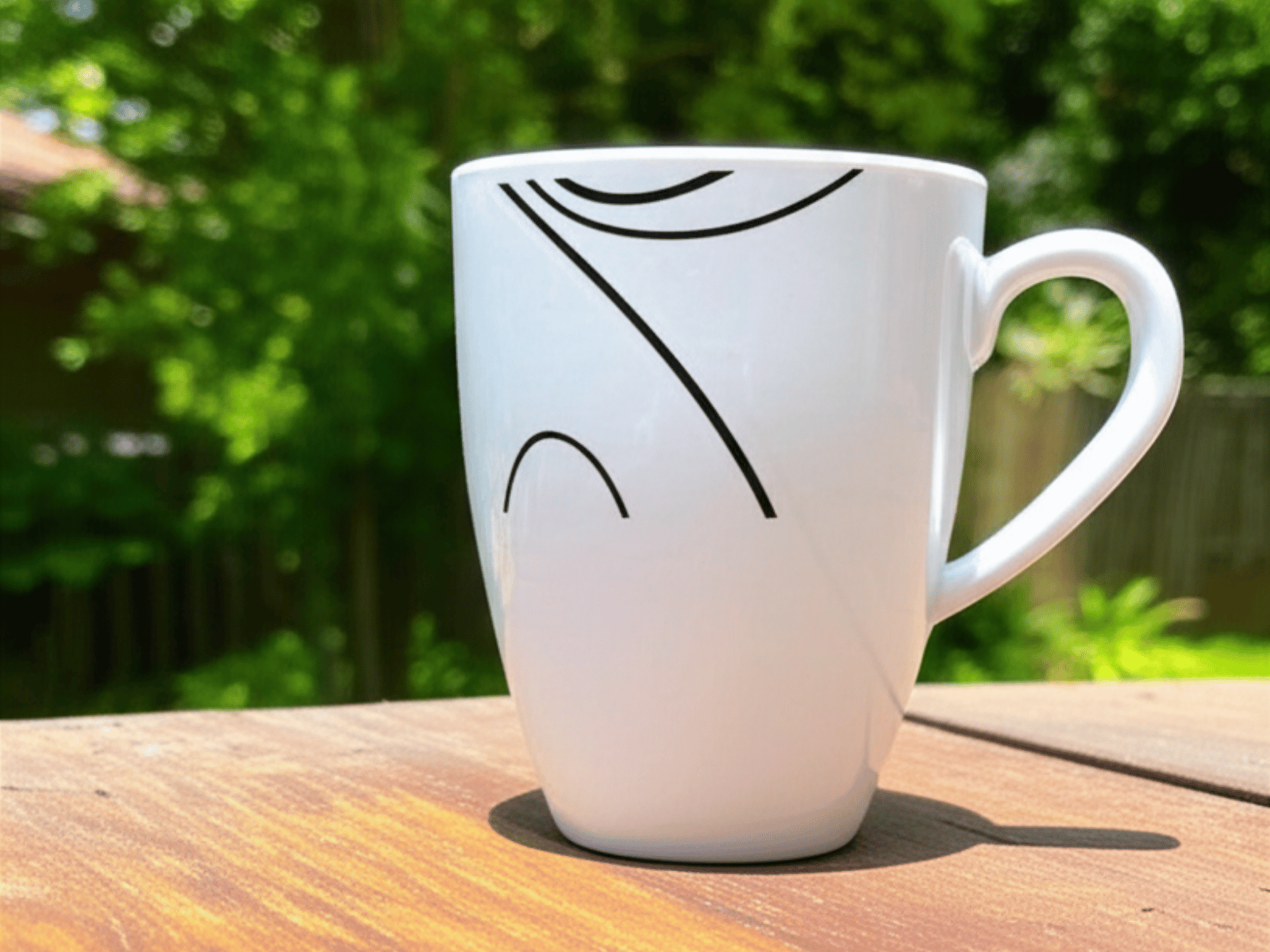 Taza Alta Tarro de Melamina Resistente tipo Plástico Líneas TKM102 Tab and Kit
