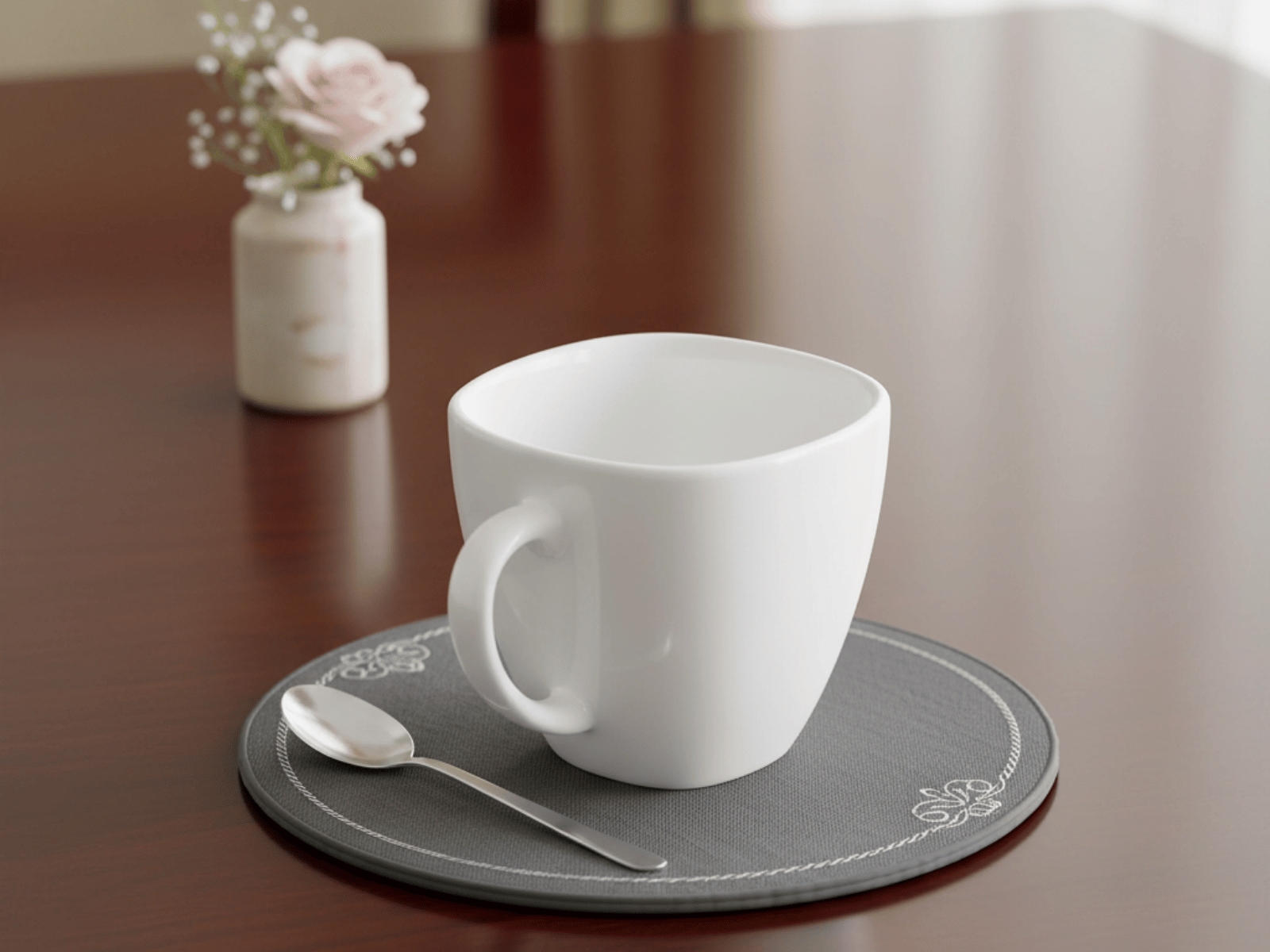 Taza Café Expresso Elegante de 88 ml de Vidrio Opalino Blanca Venecia Anfora