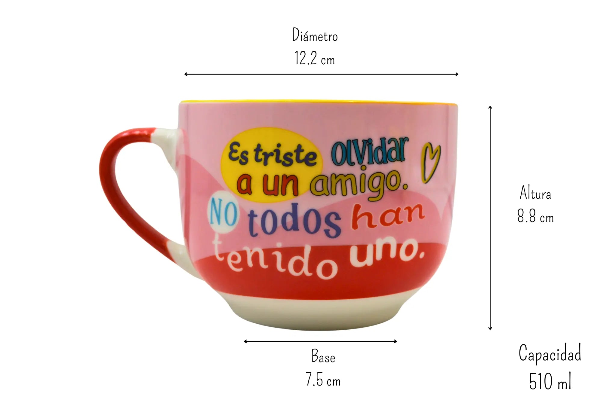 Taza Jumbo de 510 ml de Porcelana El Principito Licencia Oficial Varios Diseños AM101-002 Maki
