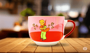 Taza Jumbo de 510 ml de Porcelana El Principito Licencia Oficial Varios Diseños AM101-002 Maki