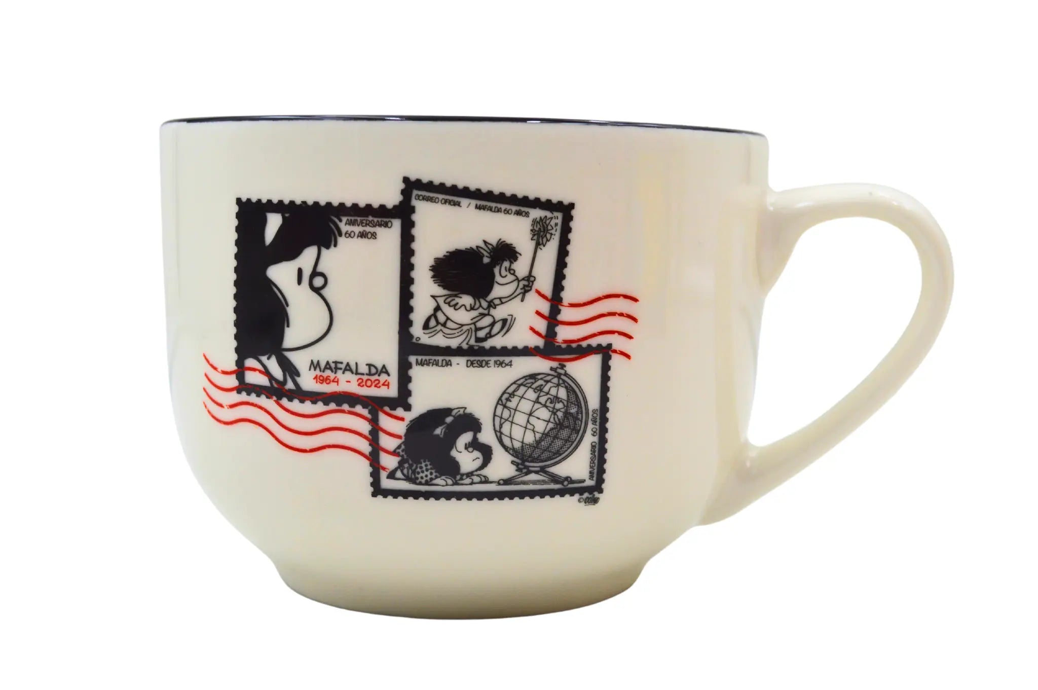 Taza Jumbo de 510 ml de Porcelana Mafalda Licencia Oficial Varios Diseños AM98-001 Maki