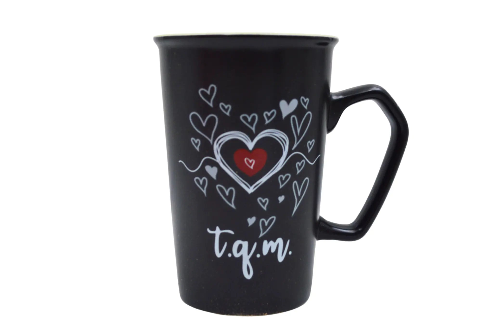 Taza Tarro Alto de 373 ml de Porcelana Resistente Apta Microondas Amor Día del Amor y la Amistad AM97-004V